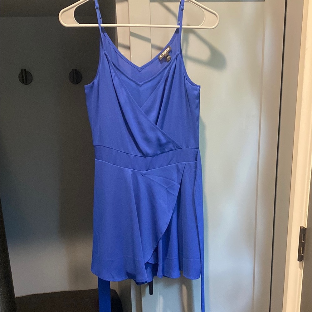EXPRESS Blue Sleeveless Romper